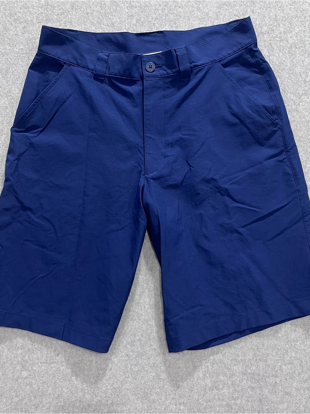 Under Armour UA Bent Grass Golf Shorts Mens Sz 32 Blue Flat HeatGear Performance